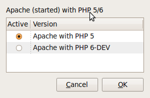 Switch-PHP-version-select